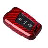 MissBlue Carbon Fiber Key Fob Cover For Volkswagen Arteon Atlas Golf Alltrack Jetta Passat For Tiguan For Skoda Kodiaq Superb A7 Smart Car Key, Light Weight Glossy Finish Key Fob Protection Case - Red view 4