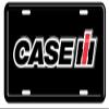 Case IH Agriculture Logo Black License Plate view 1