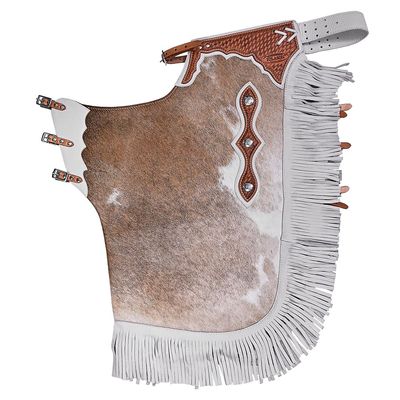 HILASON Bull Riding Chinks Adult Pro Rodeo Bronc Leather | Handmade Chaps Western for Adults Hand Tooled