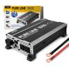 Wagan EL3804 Pure Line Inverter 1000 Watt DC 12V to 110V AC Car Pure Sine Wave Power Inverter for Home RV Camping Van Life Off Grid ETL Certified view 1