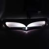Beautyexpectly Motorcycle Front Batwing Fairing Vent Trim with LED Accent Lights Cover for Harley Street Glide FLHX/FLHXS 2014-2017 2015 2016 (Chrome) view 3