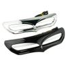 Beautyexpectly Motorcycle Front Batwing Fairing Vent Trim with LED Accent Lights Cover for Harley Street Glide FLHX/FLHXS 2014-2017 2015 2016 (Chrome) view 4