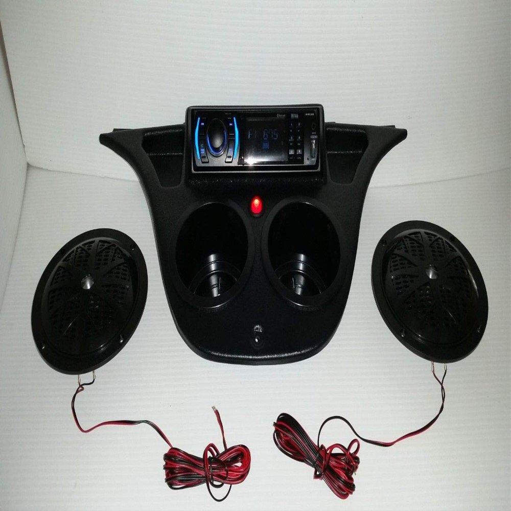 thunderbuckets Drive G29 Golf Cart Dash Mount Radio Console with Speakers