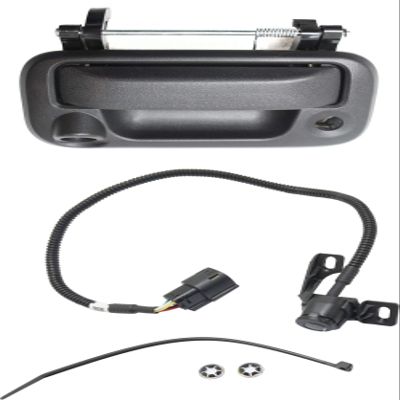 Garage-Pro Tailgate Handle and Back Up Camera Compatible with 2008 Ford F-150 Outside, Textured Black, with Key Hole and Cable