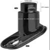 Bike Bicycle Trailer Coupler Replacement Steel Trailer Hitch Mount Adapter for Most Bike Trailers, Black-2PCS view 2