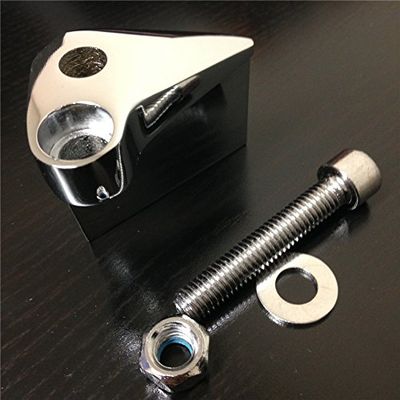 Chrome Right Mirror Relocation Adapter for Harley Dyna Softail Sportster Touring V-Rod A