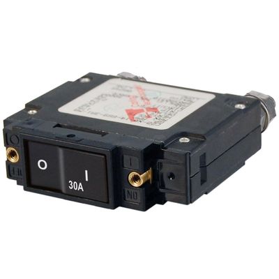 Blue Sea Systems 7545 C-Series Flat Rocker Single Pole Circuit Breaker, 30A