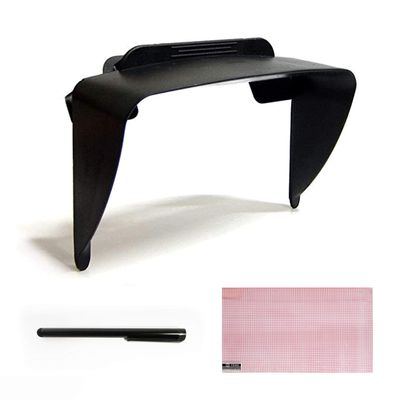 Ramtech 5 Inch GPS Visor Sun Shade with Bonus Stylus Pen & Screen Protector, Compatible with DriveLuxe 50 NA LMTHD/DriveLuxe 51 NA LMT-S GPS, VSC5