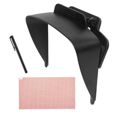Ramtech 5 Inch GPS Sun Shade Visor, Anti-Glare Screen Shield Cover with Stylus Pen & Screen Protector, Anti-Reflective Sunshade Compatible with Garmin DriveAssist 50LMT, 51LMT-S GPS, VSC5