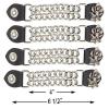 Dream Apparel Women Rose Vest Extender Chrome Double Diamond Cut Chrome Chain (4) view 2