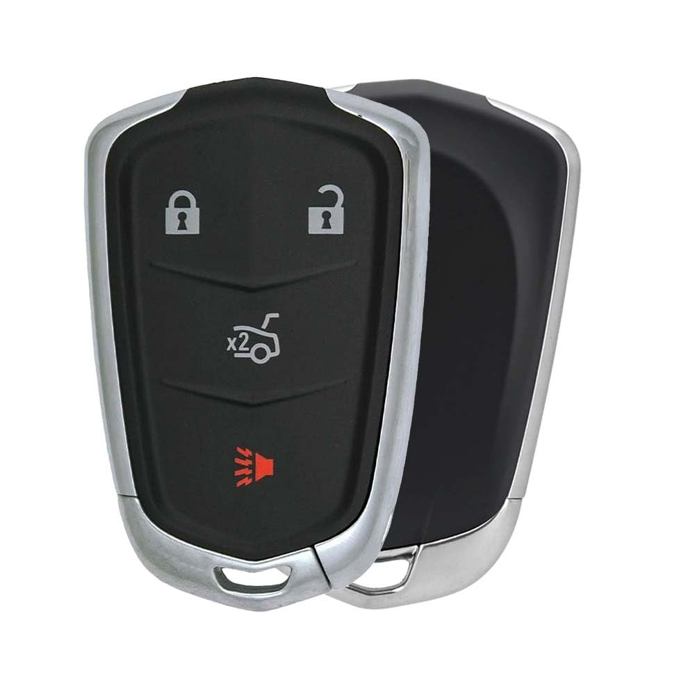 AKS KEYS Replacement for Cadillac Key Fob 4 Buttons That Use FCC HYQ2AB and Part Number 13510253/ 13598506/ 13594023 - 315 MHz Compatible with 2014 - 2019 CTS and 2015 - 2019 ATS XTS (1)