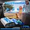 GIANDEL 300 Watt Pure Sine Wave with UL Approved Fuses 12V DC to 120V AC Car Power Inverter with USB-C PD 30W and QC3.0 USB for Starlink Tablets Laptops Smartphones view 2