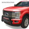 APS Unique Rivet Bull Bar Compatible with 2017-2018 Super Duty | Front Bar | Bull Bar | Front Brush Bumper | Grille Guard | Black view 2