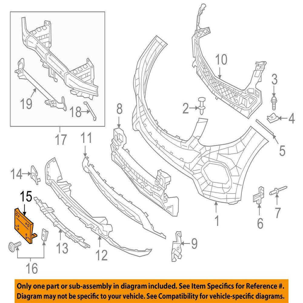 Mercedes Benz Genuine License Bracket 166-885-20-81
