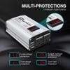 300W Power Inverter DC 12V to 110V AC Car Inverter with 4.8A Dual USB Car Adapter with LED Display view 3