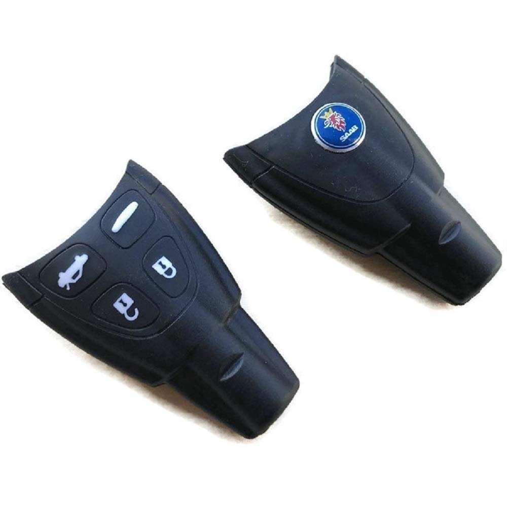 MSPowerstrange 9-3 Remote Ke y Fob Original Quality Shell Case, Replacement Ke y Case, Part with Logo Saab