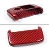 Luxury Red Carbon Fiber Snap on Hard Case Fits for Jaguar XE XF XJ F Type Key Fob Remote view 3