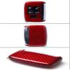 Luxury Red Carbon Fiber Snap on Hard Case Fits for Land Range Rover Key Fob Remote view 4