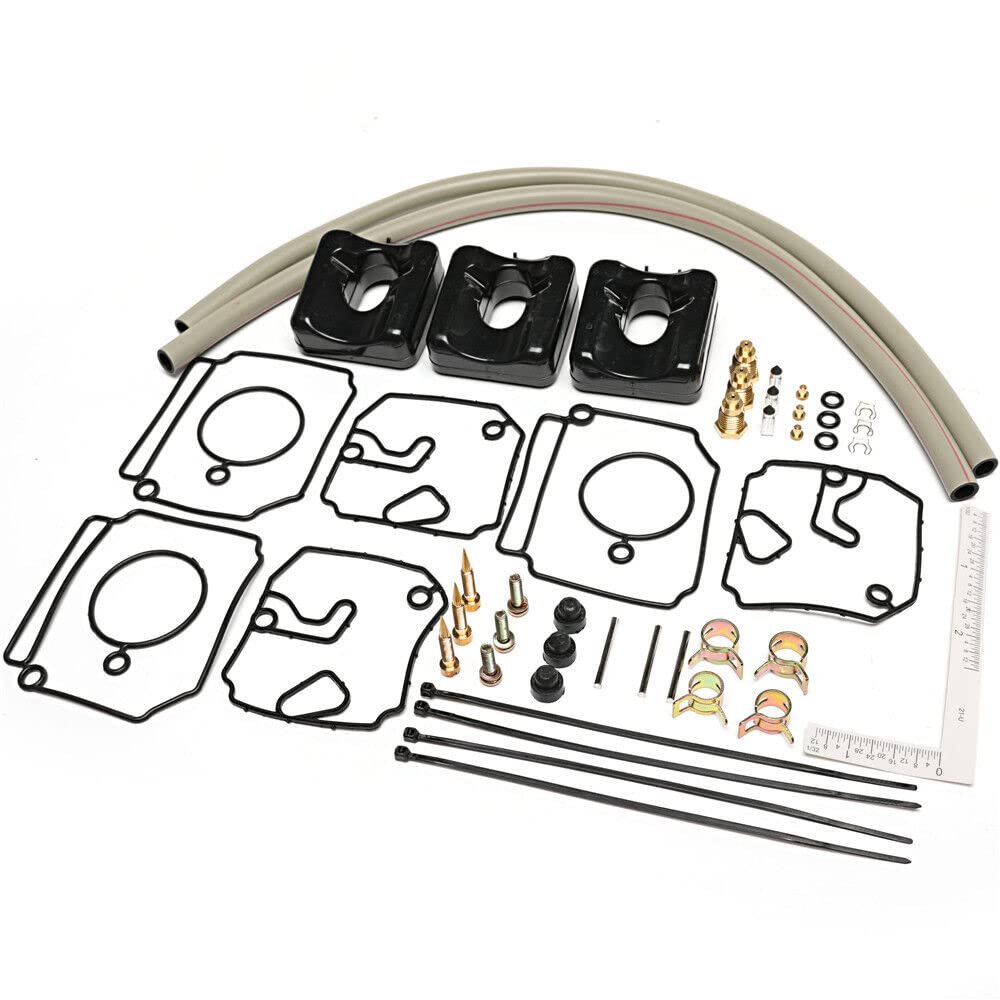 imUfer 18-7768 6H4W009304 9-37503 Carburetor Repair Rebuild Kit Replacement for Ya-maha 40-50HP 2-Stroke Outboards Engines Carb Carburetor Replaces 6H4-W0093-03-00 6H4-W0093-02-00 Sie-rra