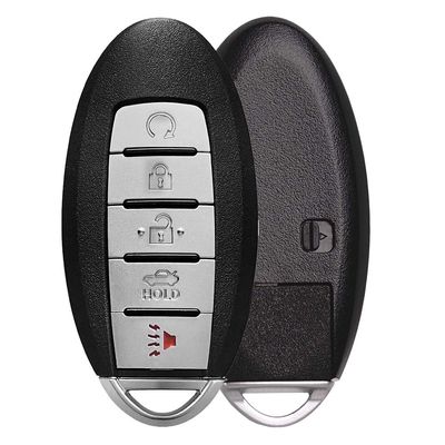AKS KEYS Replacement for Nissan Altima Smart Key with Remote Start 5 Buttons Fob FCC R5S180144014-433 MHz Pn 285E3-9HP5B/285E3-3TP5A Compatible with Altima 2013 2014 2015 (1)