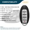 AKS KEYS Replacement for Nissan Altima Smart Key with Remote Start 5 Buttons Fob FCC R5S180144014-433 MHz Pn 285E3-9HP5B/285E3-3TP5A Compatible with Altima 2013 2014 2015 (1) view 2