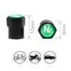 Black N2 Nitrogen Tire Valve Stem Cap+Seal-Schrader Valve 8V1 Compatible with Bike Motorcycle Car SUV RV Minivan Golf Cart/Trailer Stroller (5 PCS) view 2
