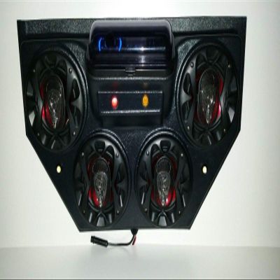 Golf Cart UTV Overhead Stereo Console Bluetooth Four Speakers Sound System