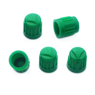 N2 Nitrogen Tire Valve Stem Cap+Seal-Schrader Valve 8V1 Compatible with Bike Motorcycle Car SUV RV Truck ATV/UTV Pickup Minivan Golf Cart/Boat Trailer Moped MTB BMX Mower Stroller (Thick Plastic 5PCS)