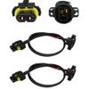 HUIQIAODS Wrangler JK Fog Light Wiring Harness Kit 5202 H16 to 9006 9005 HB3 Wiring Harness kit for Headlight Fog Lights Retrofit Work Use 2Pcs view 1