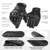 INBIKE Motorcycle Gloves Genuine Leather Powersports Motorbike Gloves Black Large view 4