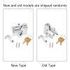 78 Motorcycle Helmet Lock, Universal Motorbike Helmet Lock Hanger Hook 2 Keys Locking Set, Chrome Silver view 2
