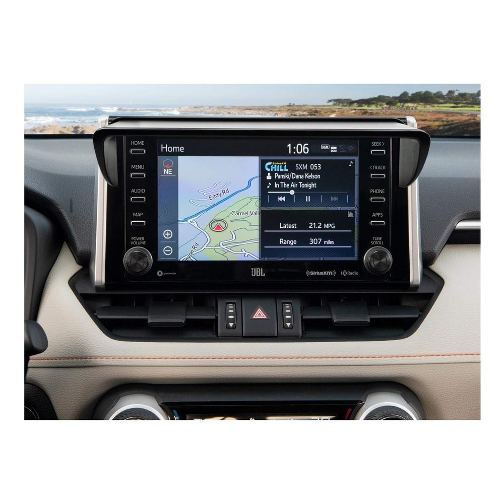 LFOTPP 2018-2022 Toyotaa C-HR Vehicle Navigator Sunshade for Corolla E210(2019+) RAV4(2019+) Ridgeline(2018+) Corolla Sport(2020+) Head Unit Block Reflection & Glare ABS Material