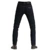Motorcycle Riding Protective Pants Armor Motocross Racing Denim Jeans Upgrade Knee Hip Protective Pads (Black, L) view 2