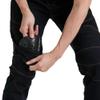 Motorcycle Riding Protective Pants Armor Motocross Racing Denim Jeans Upgrade Knee Hip Protective Pads (Black, L) view 3