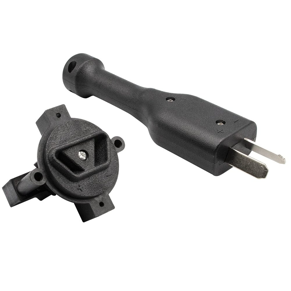 Panglong Crow Foot 2 Prong Charger Plug Suitable for Yamaha 36 Volt Golf Carts Powerwise Connector DC Plug, E-Way Receptacle Suitable for Golf Cart Parts