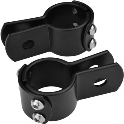 Show Chrome Accessories (22-125BK Black Round 3Pc 1 1/4" Clamp