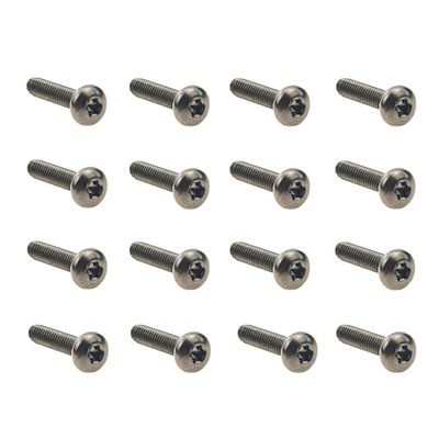 MOEBULB 16pcs/Set Anti-Theft Screws Replace of Ford FL3Z-9928408-AB Truck Bed Cargo Tie Down Brackets for Ford 2015-2018 F150 f250 f350 & Raptor Bed Load Hook Reinforcement Panel