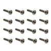 MOEBULB 16pcs/Set Anti-Theft Screws Replace of Ford FL3Z-9928408-AB Truck Bed Cargo Tie Down Brackets for Ford 2015-2018 F150 f250 f350 & Raptor Bed Load Hook Reinforcement Panel view 1
