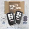 KeylessOption Keyless Entry Remote Start Smart Car Key Fob for Honda Civic 2016 2017 2018 KR5V2X (Pack of 2) view 3