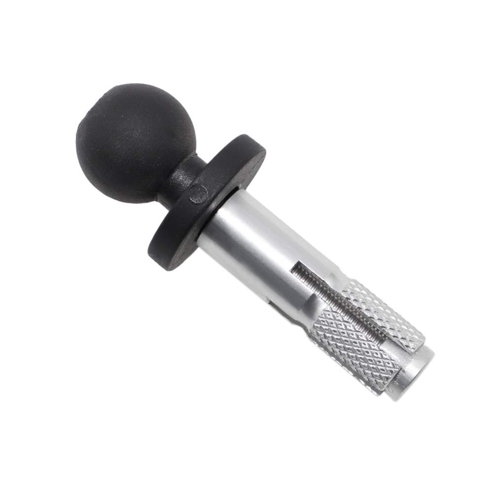 Barbaren 16-18mm Yoke Stem/Fork Stem Mount Base with 1 inch Ball For Motorcycle