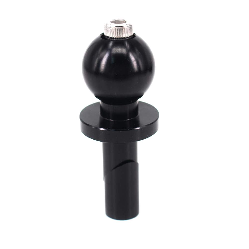 Barbaren 13-15mm Yoke Stem/Fork Stem Mount Base with 1 inch Ball For Motorcycle