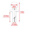 Barbaren 13-15mm Yoke Stem/Fork Stem Mount Base with 1 inch Ball For Motorcycle view 3