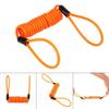 Reminder Cable,YOFUNTLE [2 Pack] Disc Lock Cable,Security Steel Wire Spring Reminder Rope for Scooter Motorcycle Motorbike Vehicle Baggage Helmet Lock,Antitheft Protection on Handlebar(Orange+Blue) view 2