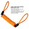 Reminder Cable,YOFUNTLE [2 Pack] Disc Lock Cable,Security Steel Wire Spring Reminder Rope for Scooter Motorcycle Motorbike Vehicle Baggage Helmet Lock,Antitheft Protection on Handlebar(Orange+Blue) view 3