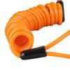 Reminder Cable,YOFUNTLE [2 Pack] Disc Lock Cable,Security Steel Wire Spring Reminder Rope for Scooter Motorcycle Motorbike Vehicle Baggage Helmet Lock,Antitheft Protection on Handlebar(Orange+Blue) view 4