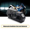 Motorbike Handlebar Lock - MASO Aluminum Alloy Anti-Theft Brake Lock for Motorbike Motorcycle Bike Scooter Moped ATV(Black) view 3