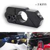 Motorbike Handlebar Lock - MASO Aluminum Alloy Anti-Theft Brake Lock for Motorbike Motorcycle Bike Scooter Moped ATV(Black) view 4