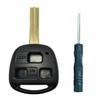 2 Pack for Lexus Key Fob Remote Shell Case Replacement Key Cover Remote Fob Housing Fits Lexus ES GS GX IS LS LX RX SC FCC ID: HYQ1512V HYQ12BBT view 4