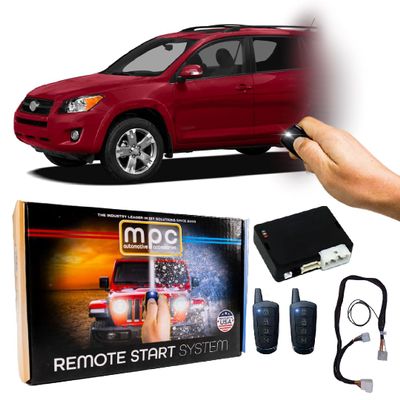 MPC 5-Button Remote Start Compatible with 2006-2010 Toyota RAV4 |Key-to-Start| (2) 5-Button 1-Way Remotes - Up to 1,500' Range - Premier USA Tech Support