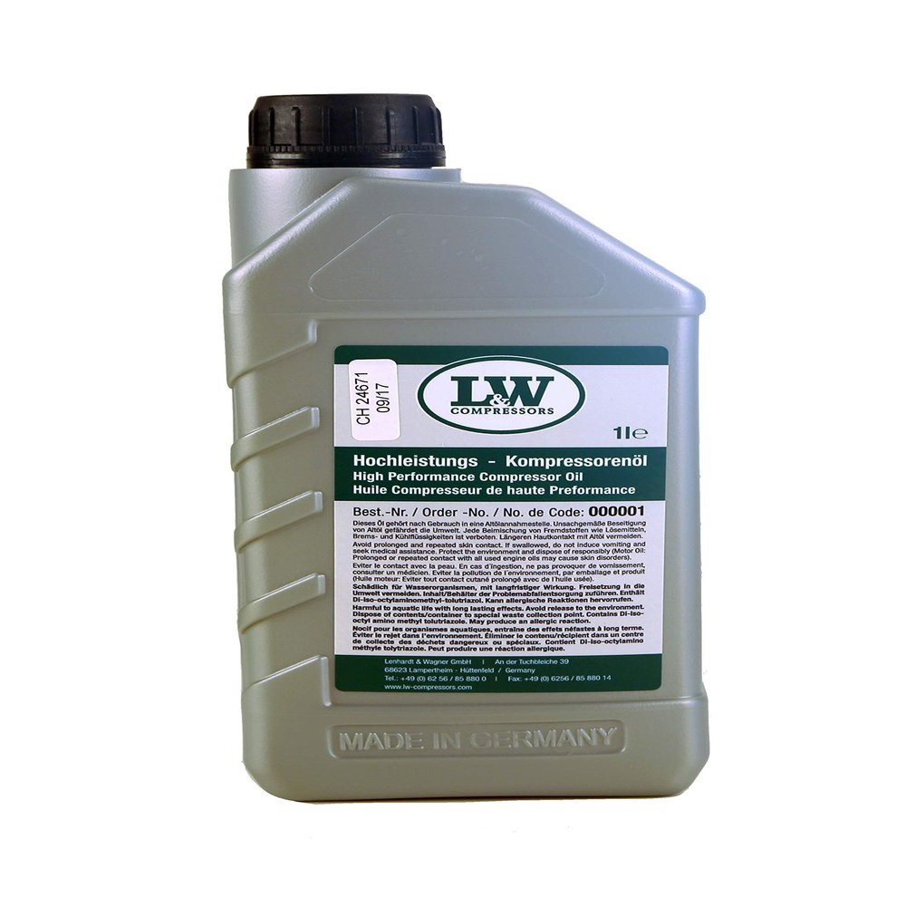 LW Full Synthetic Compressor Oil 1L PN: 000001